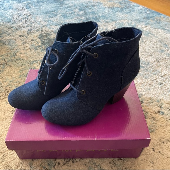 Rampage Denim Booties NEW in Box - Picture 2 of 12
